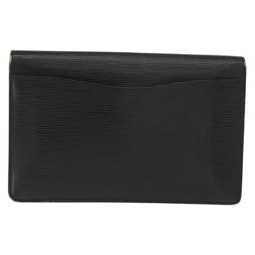 Louis Vuitton Epi Montaigne 27 Clutch Bag Black